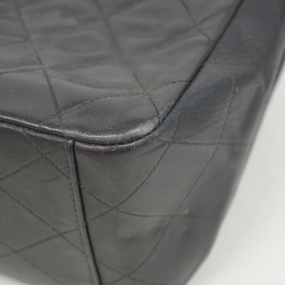 Authentic CHANEL JUMBO black lambskin quilted bag - Picture 8 of 16